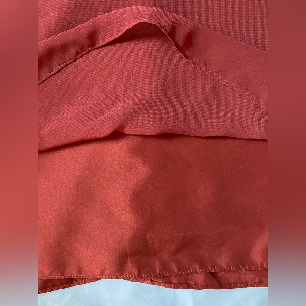AZAZIE Tayla Chiffon Maxi Dress - Terracotta - Picture 5 of 15